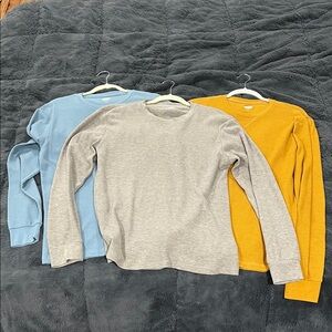 Old Navy Soft-Washed Waffle Knit Shirt - Blue